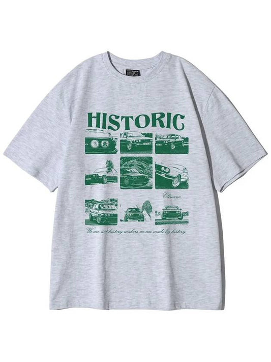 EL Historic Short Sleeve T-Shirt Melange - ELIMENO - BALAAN 1