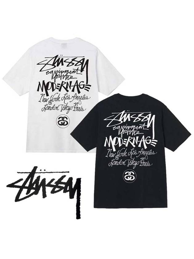 Modern Age T Shirt Black Men - STUSSY - BALAAN 7