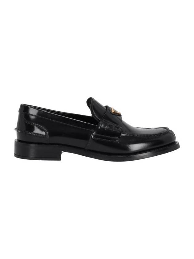 Brushed Leather Loafers Black - PRADA - BALAAN 2