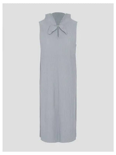 Leaf pleated dress gray domestic product GM0024080169836 - ISSEY MIYAKE - BALAAN 1