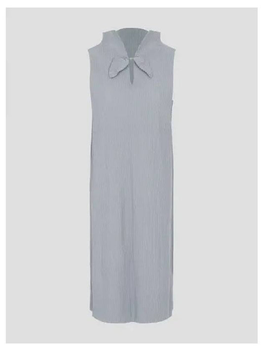 Leaf pleated dress gray domestic product GM0024080169836 - ISSEY MIYAKE - BALAAN 1