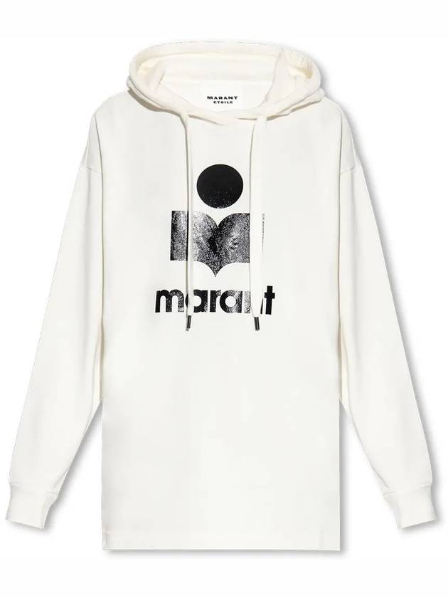 Marly Logo Hoodie White - ISABEL MARANT - BALAAN 3