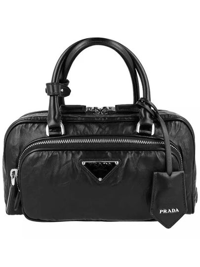 Hemp Antique Tote Cross Bag Black 1BB099 UVL F0002 - PRADA - BALAAN 2