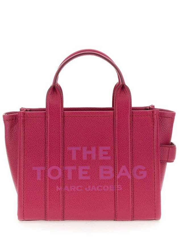 Small Leather Tote Bag Lipstick Pink - MARC JACOBS - BALAAN 2