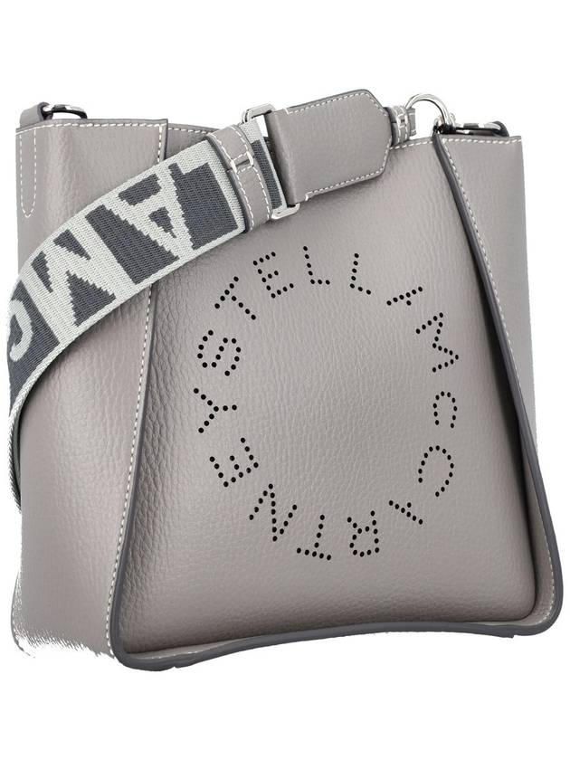 logo strap shoulder bag gray - STELLA MCCARTNEY - BALAAN 3