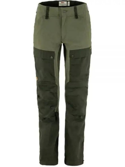 Women's Keb Trousers Curved Green Camo Laurel Green - FJALL RAVEN - BALAAN 2