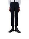 Men's Twill Unconstructed Cotton Straight Pants Navy - THOM BROWNE - BALAAN 2