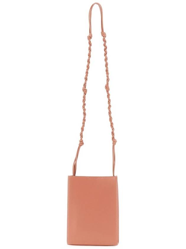 Women's Tangle Small Leather Shoulder Bag Pink - JIL SANDER - BALAAN 3