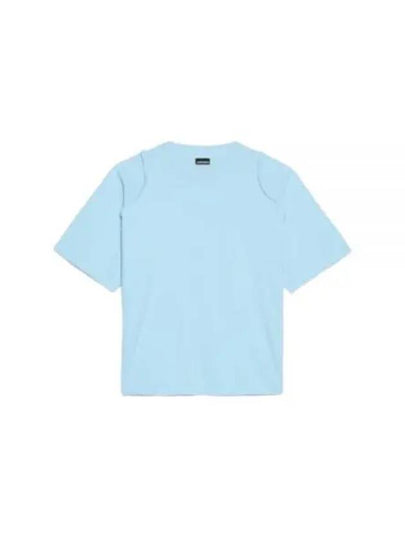 Camargue Embroidered Logo Cotton Short Sleeve T-shirt Light Blue - JACQUEMUS - BALAAN 2