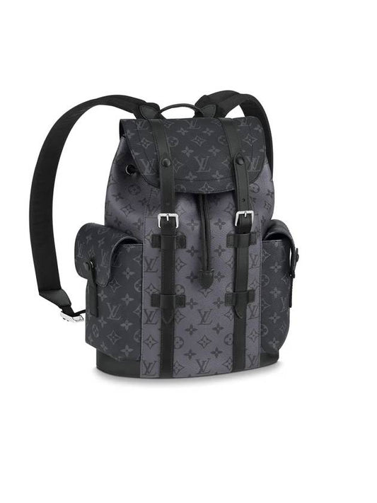 Christopher PM Monogram Eclipse Backpack Black - LOUIS VUITTON - BALAAN 1