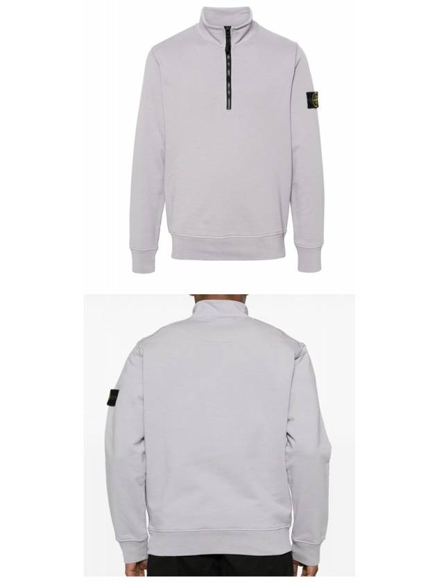 Garment Dyed Cotton Fleece Anorak Grey - STONE ISLAND - BALAAN 5