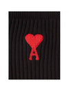 Heart Logo Socks 3 Pack Black - AMI - BALAAN 7