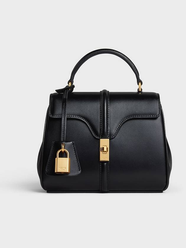 16 Calfskin Mini Shoulder Bag Black - CELINE - BALAAN 2