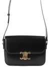 Classique Triomphe Shiny Calfskin Shoulder Bag Black - CELINE - BALAAN 2