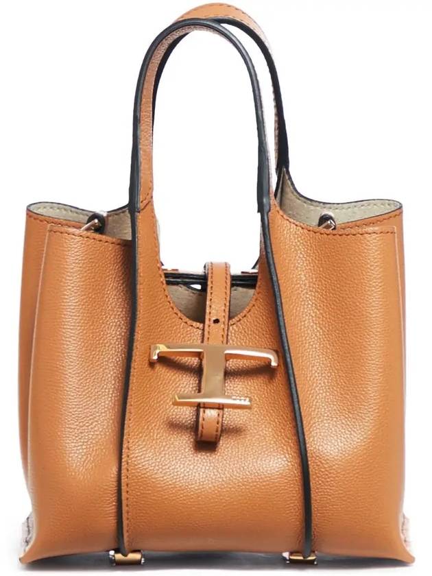 T Timeless Micro Tote Bag Brown - TOD'S - BALAAN 2