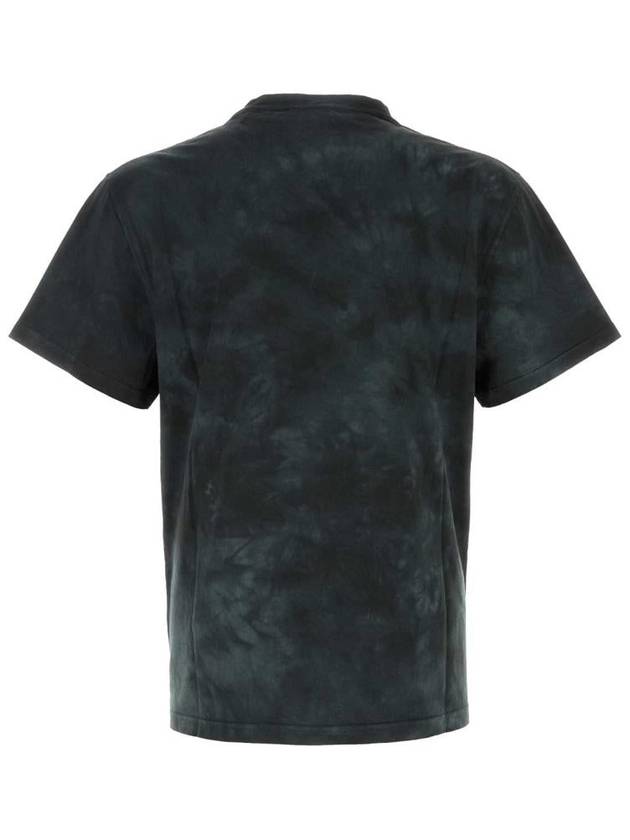 Embroidered Skull Tie Dye Short Sleeve T-Shirt Black - ALEXANDER MCQUEEN - BALAAN 3