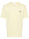 Fox Head Patch Classic Short Sleeve T-Shirt Yellow - MAISON KITSUNE - BALAAN 3