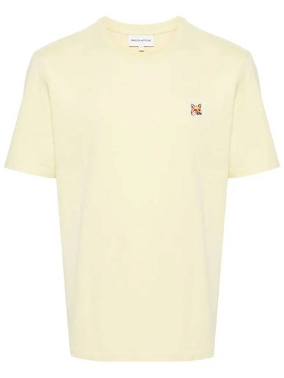 Fox Head Patch Classic Short Sleeve T-Shirt Yellow - MAISON KITSUNE - BALAAN 2