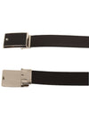 Plate Buckle Saffiano Leather Belt Black - MONTBLANC - BALAAN 3