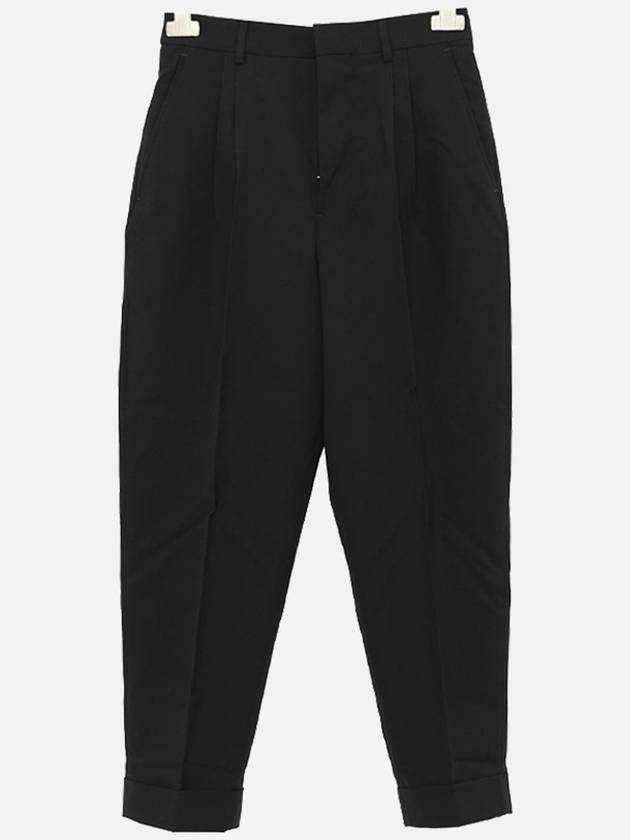 Wool Slacks Black - AMI - BALAAN 4