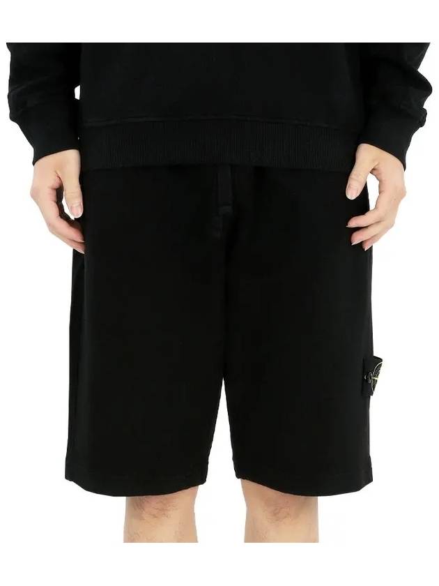 Wappen Patch Old Regular Fit Shorts Black - STONE ISLAND - BALAAN 3