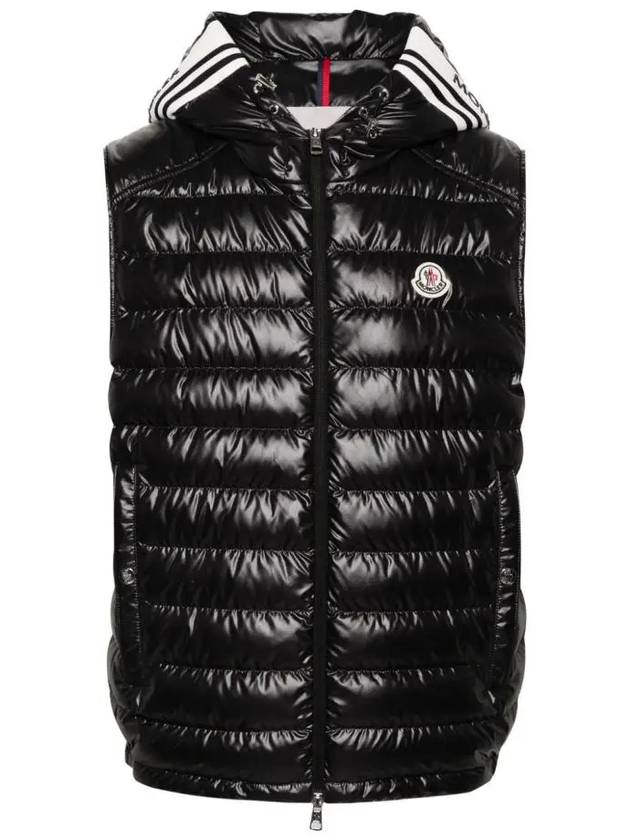 CLAI down padded vest black men s 1A00057 595ZJ 999 - MONCLER - BALAAN 1