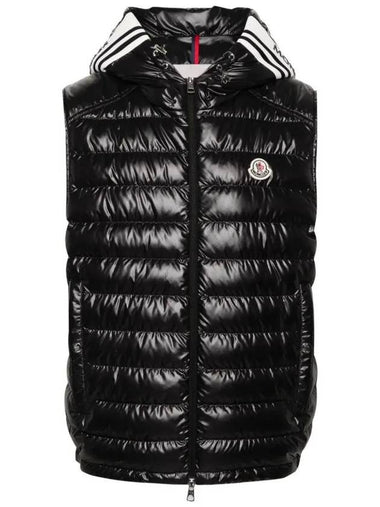 CLAI down padded vest black men s 1A00057 595ZJ 999 - MONCLER - BALAAN 1