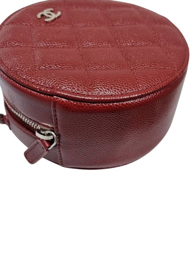 AP0245 Classic Burgundy Caviar Skin Tambourine WOC Cross Bag - CHANEL - BALAAN 6