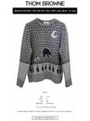 Bear Jacquard Embroidered Knit Top Grey - THOM BROWNE - BALAAN 3