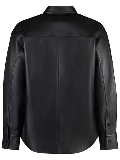 AMI Paris Leather Overshirt - AMI - BALAAN 2