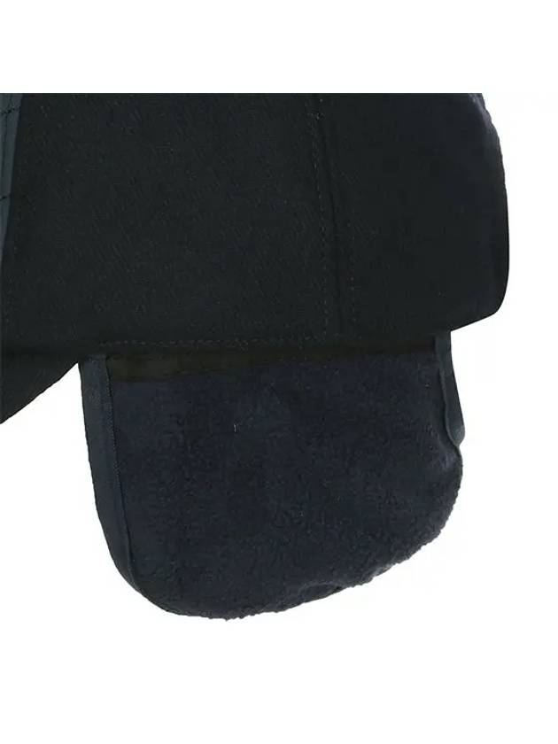 two-tone suede cap 8433GXACNAVY - BLACK&WHITE - BALAAN 4