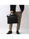 Men's Triangle Logo Briefcase Black - PRADA - BALAAN 5