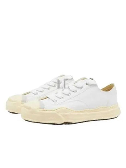 Hank Canvas Low Top Sneakers White - MIHARA YASUHIRO - BALAAN 2