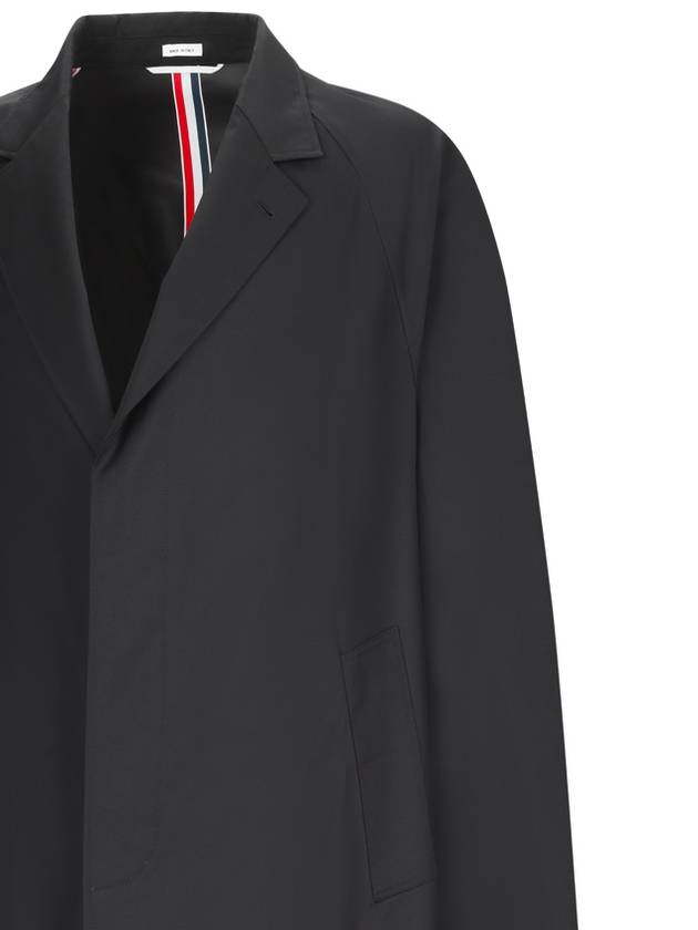 WOOL RAGLAN COAT - THOM BROWNE - BALAAN 3