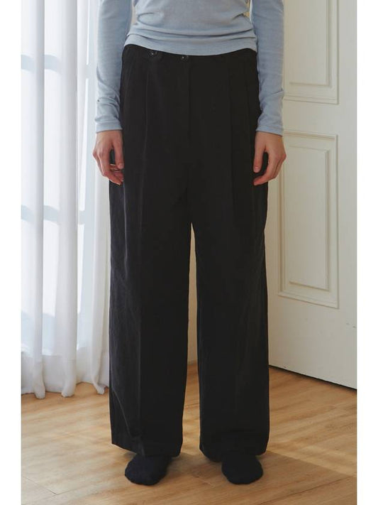 button corduroy pants black - FOR THE WEATHER - BALAAN 1