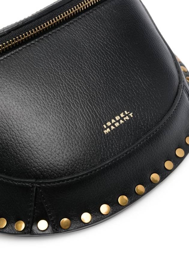 Skano Grain Leather Belt Bag Black - ISABEL MARANT - BALAAN 4