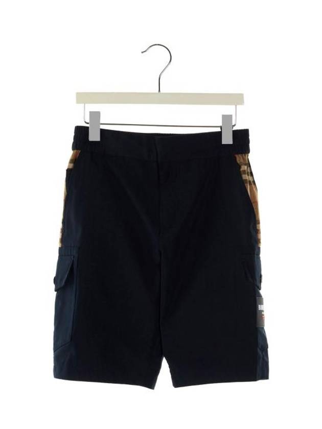 Kids Shorts Bermuda 8062968DEEPCHARCOALBLUE Blue - BURBERRY - BALAAN 1