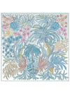 Le Jardin Des Peintres Double Face Scarf 90 Blue - HERMES - BALAAN 3