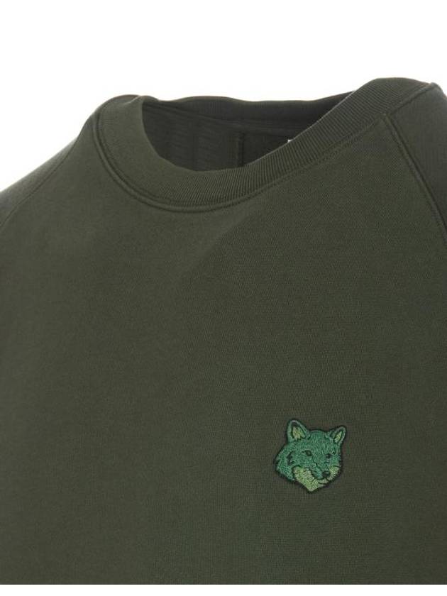 Bold Fox Head Patch Oversized Sweatshirt Green - MAISON KITSUNE - BALAAN 4