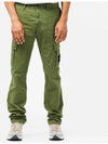 Men's Wappen Patch Slim Cargo Straight Pants Khaki - STONE ISLAND - BALAAN 2