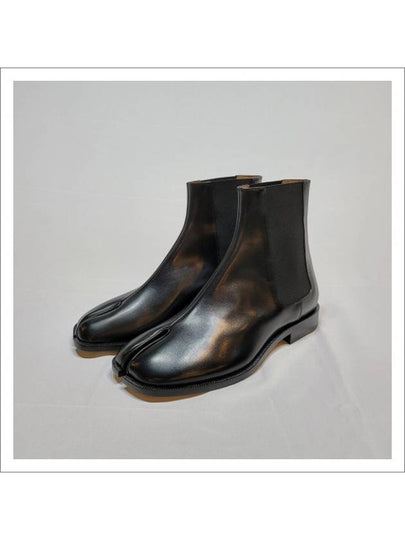 Tabi Leather Chelsea Boots Black - MAISON MARGIELA - BALAAN 2