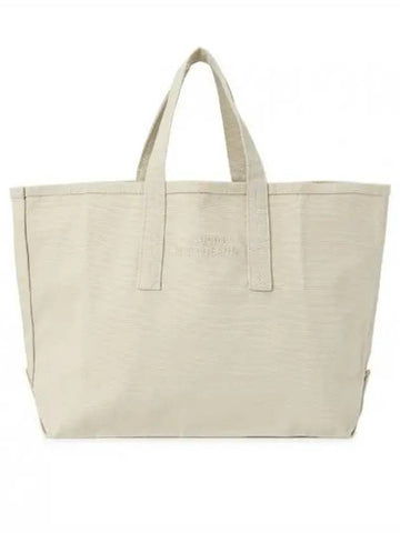 24 SMALL EMBROIDERED LOGO TOTE BAG DOVE 737 - STUDIO NICHOLSON - BALAAN 1