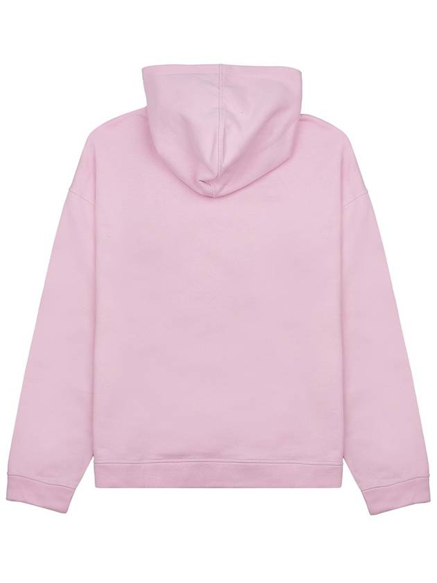 Women's Logo Print Organic Cotton Hoodie Pink - GANNI - BALAAN 3