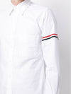 Armband Oxford Long Sleeve Shirt White - THOM BROWNE - BALAAN 7