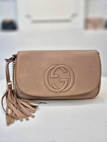 Soho tassel chain cross bag beige 336752 - GUCCI - BALAAN 1