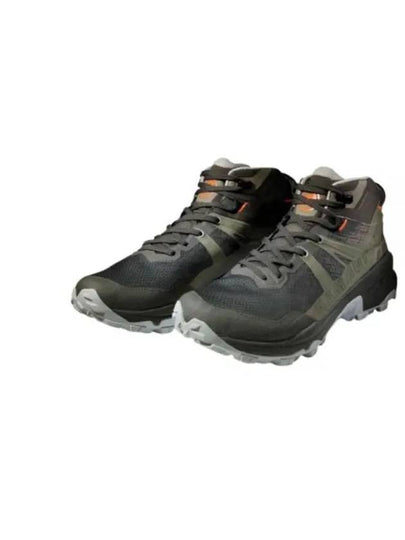 Sertig II Mid Hiking High Top Sneakers Black Dark Green - MAMMUT - BALAAN 2