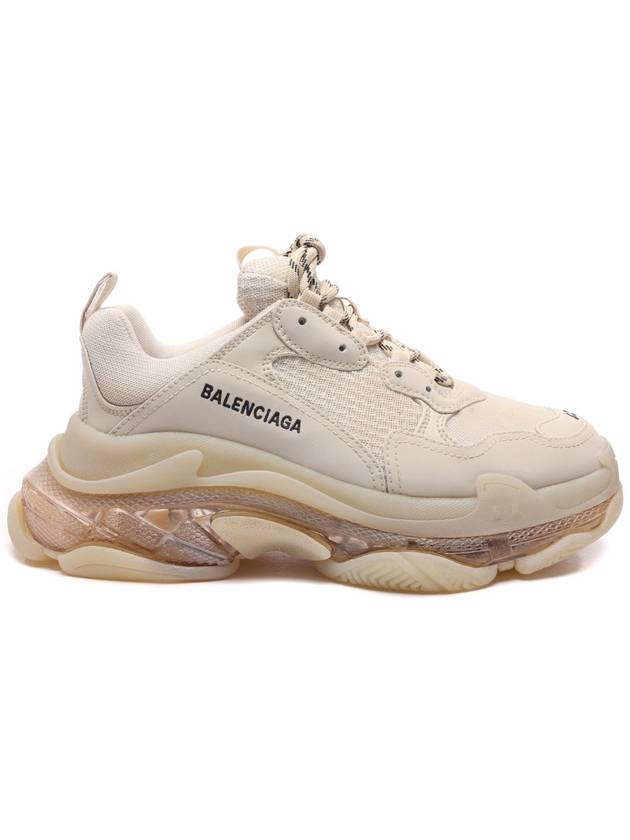 Triple S Clear Sole Low Top Sneakers Beige - BALENCIAGA - BALAAN 3