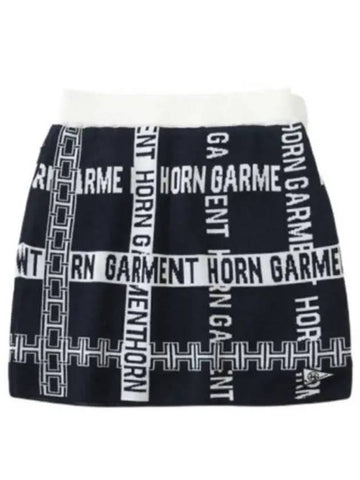 Women s Skirt HSW 2C AB08 NAVY - HORN GARMENT - BALAAN 1