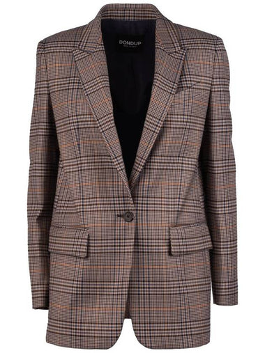 Dondup Prince Of Wales Single-Breasted Blazer - DONDUP - BALAAN 1