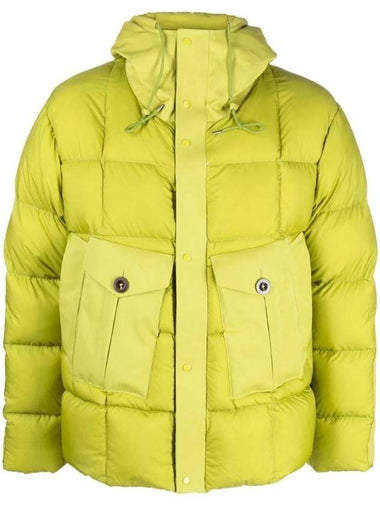 Tempest Combo Down Jacket Green - TEN C - BALAAN 1